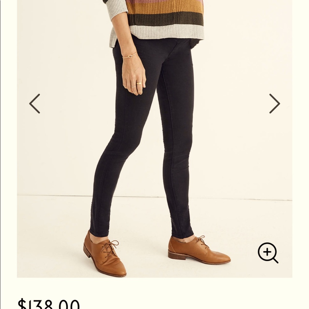 Madewell over the belly skinny jeans